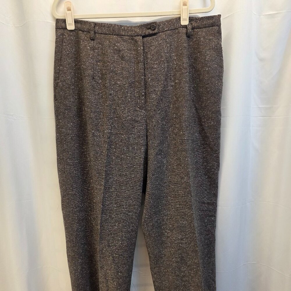 Pendleton Plus Tweed Lambs wool, wool, Silk Brown Trouser pants Size 18W Slacks